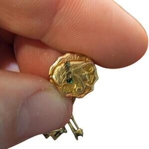 Antique Art Deco 10kt Gold Athena Phi Delta Theta Pin